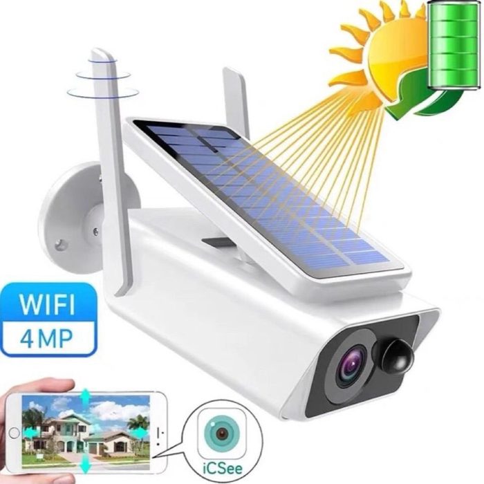 Solar-Powered Wi-Fi Surveillance Camera