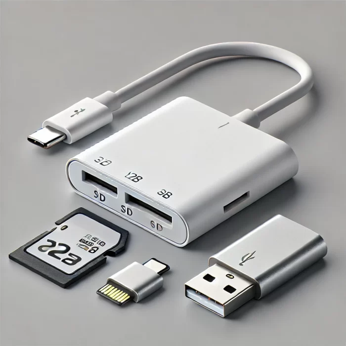 USB-C to multi-card reader adapter