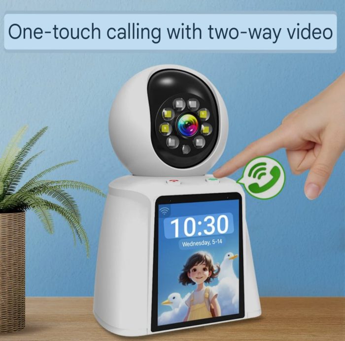 Smart Two-Way Video Communication Camera with One-Button Call Feature