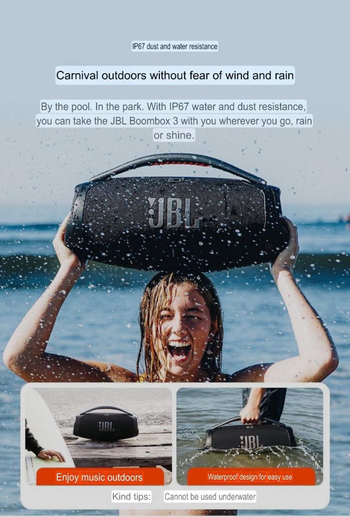 JBL Boombox 3 - Portable Bluetooth Speaker